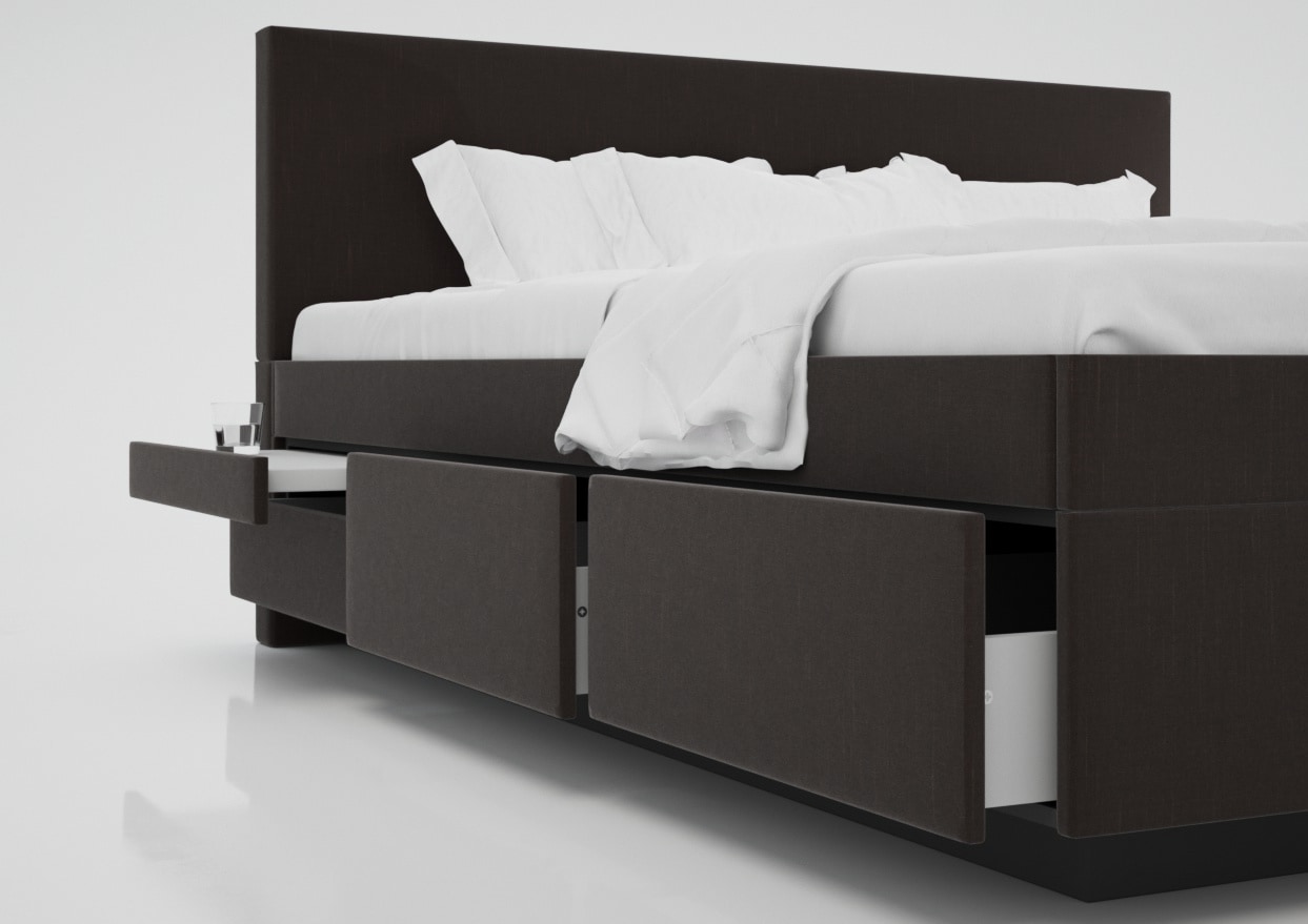 Wasserbett Kaufen In Boxspring Mit Schubladen Stuttgart  4 Stsmarron Nachttisch Ktfashion