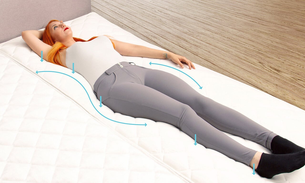 Körperform im Wasserbett mit Beruhigung