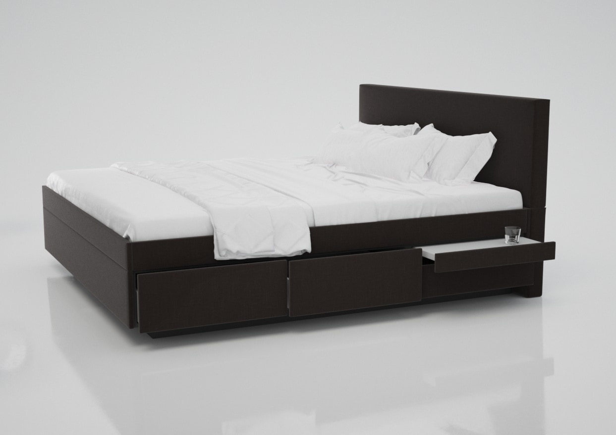 Wasserbett Kaufen In Boxspring Mit Schubladen Stuttgart  3 Stsmarron Nachttisch Ktfashion