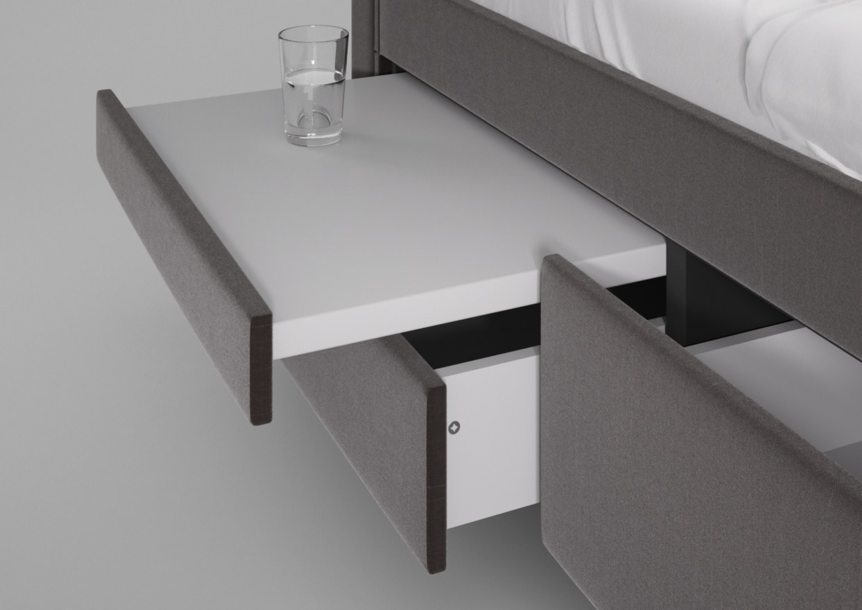 Wasserbett Kaufen In Boxspring Mit Schubladen Stuttgart  5 Stsmarron Nachttisch Ktfashion