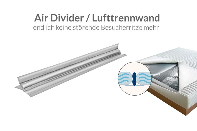 Wasserbetten und Gelbetten Lufttrennwand für Dual System - Air Divider